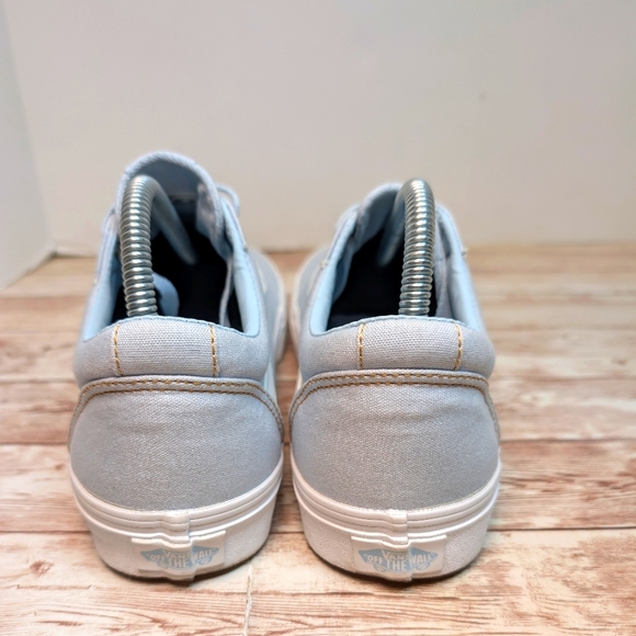 Vans Ward Lo Powder Blue EUC Low Top Women's Size 9.5 Gold Trainer Sneakers - Picture 4 of 14